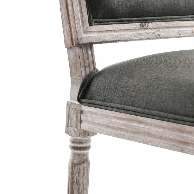 Modway Court French Vintage Upholstered Fabric Dining Side Chair