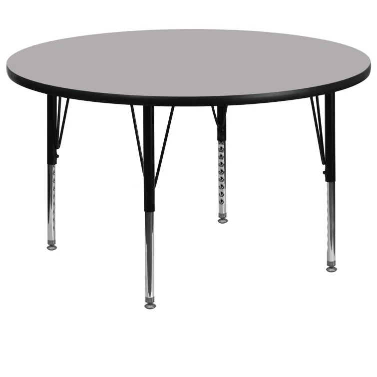 Goddard 42'' Round Thermal Laminate Activity Table - Adjustable Legs