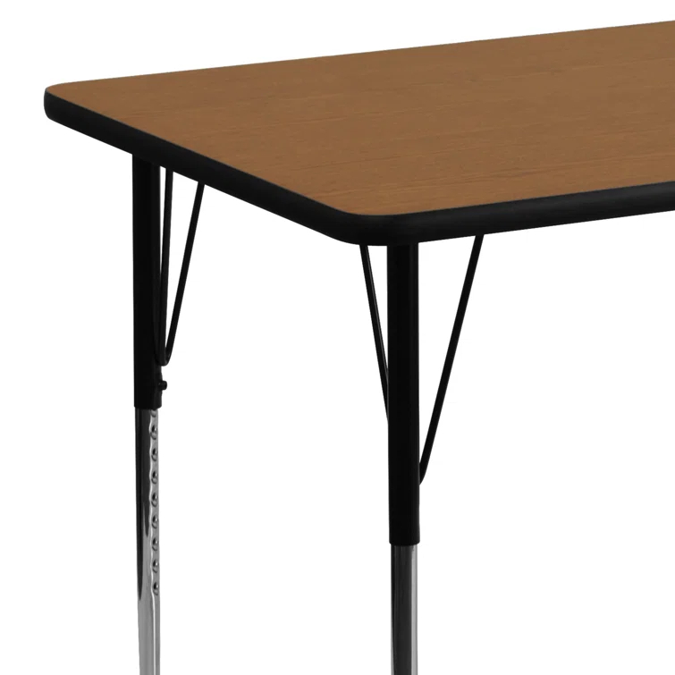Goddard 24''W x 48''L Rectangular HP Laminate Activity Table - Adjustable Legs