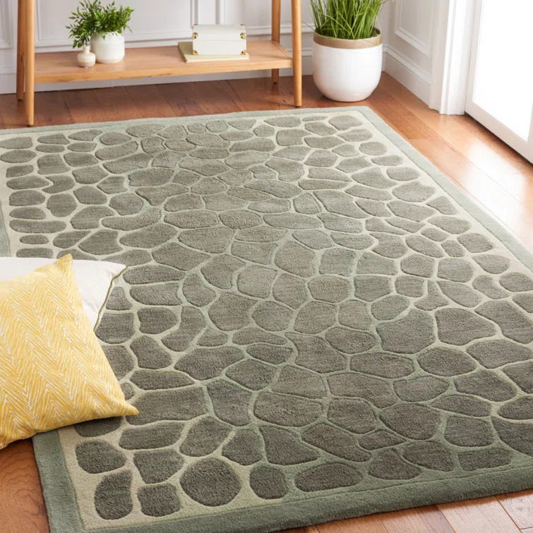 Martha Stewart Hand Tufted 70% Wool And 30% Viscose Geometric Rug