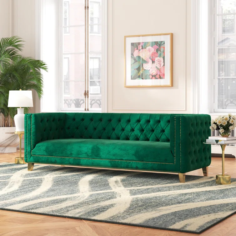 Sickels 90'' Velvet Sofa