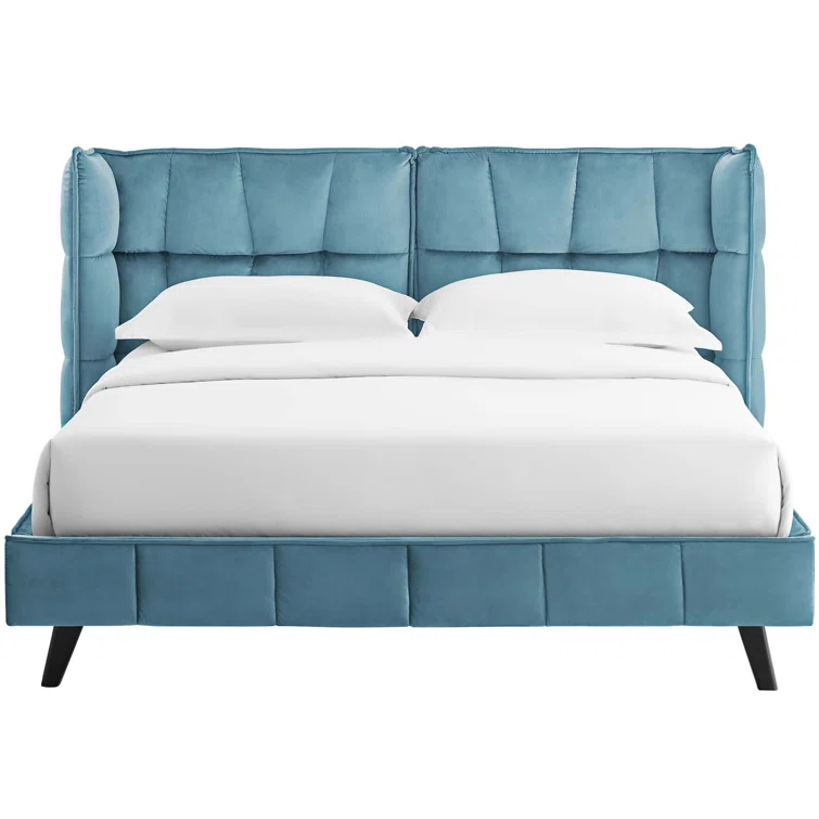 Modway Makenna Queen Upholstered Velvet Platform Bed