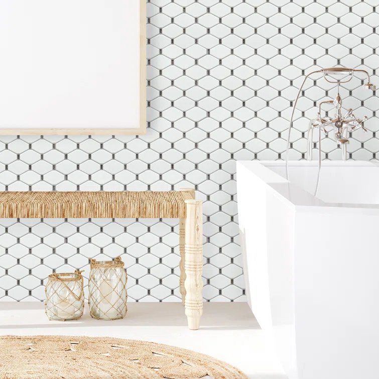 Badajoz 2" x 3" Glass Honeycomb Mosaic Tile