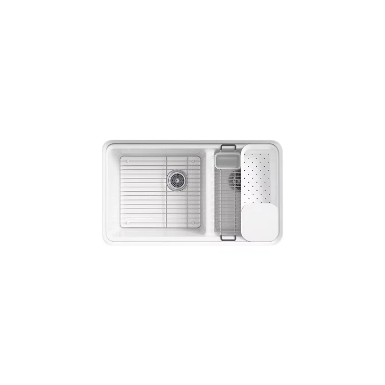 Riverby 33" L x 22" W Double Basin Undermount Kitchen Sink