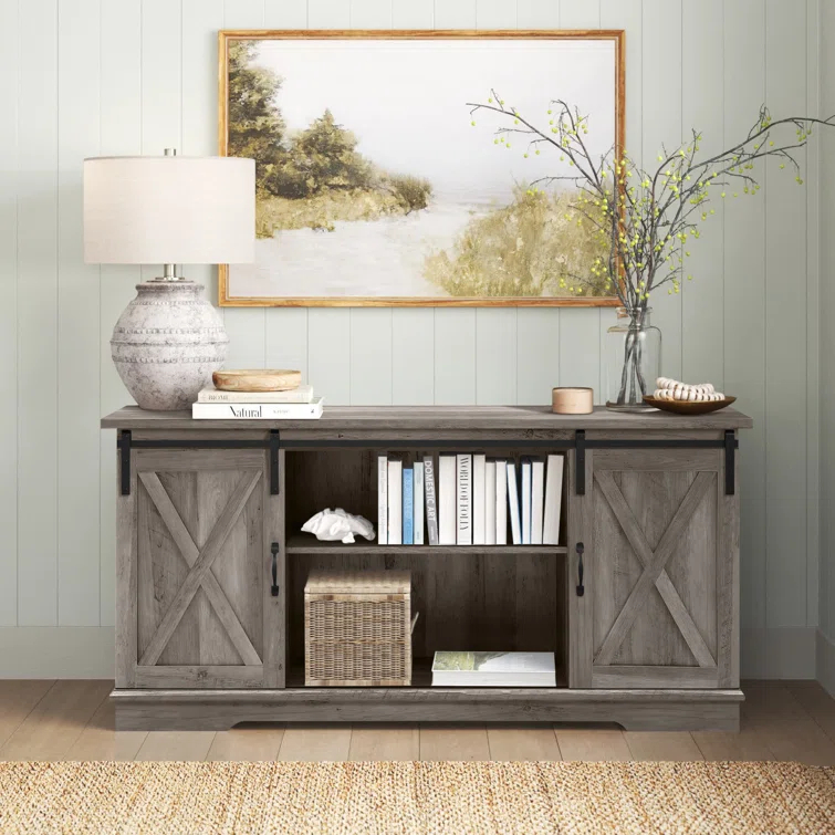 Carterton Sliding Door TV Stand for TVs