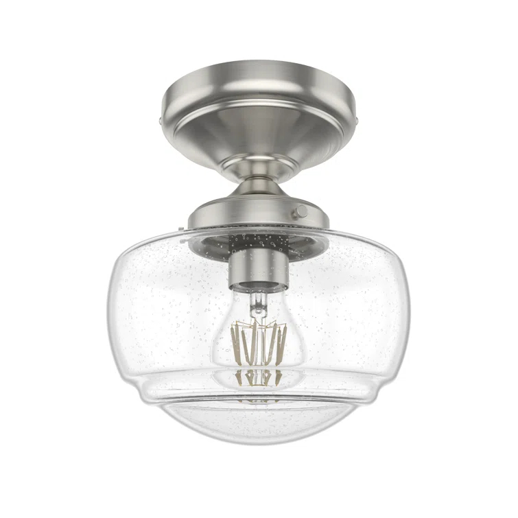 Hunter Fan Hunter Saddle Creek 1 Light Mini Flush Mount Ceiling Light Fixture