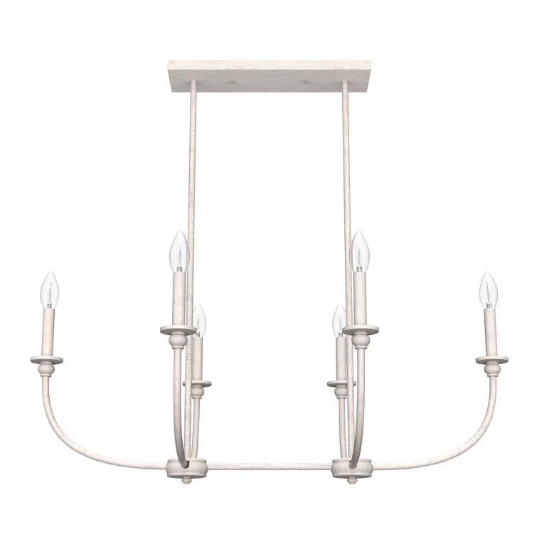 Hunter Southcrest 6 Light Linear Chandelier Ceiling Light Fixture