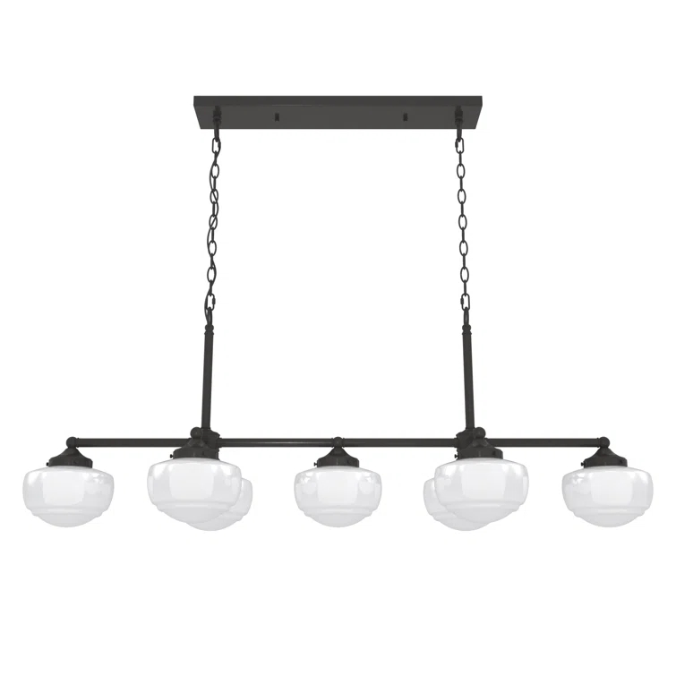 Hunter Saddle Creek 7 Light Linear Chandelier Ceiling Light Fixture