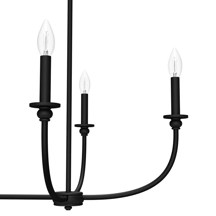 Hunter Southcrest 6 Light Linear Chandelier Ceiling Light Fixture