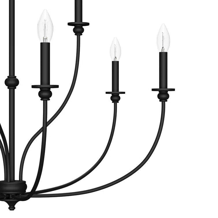 Hunter Southcrest 9 Light 2 Tier Chandelier Ceiling Light Fixture