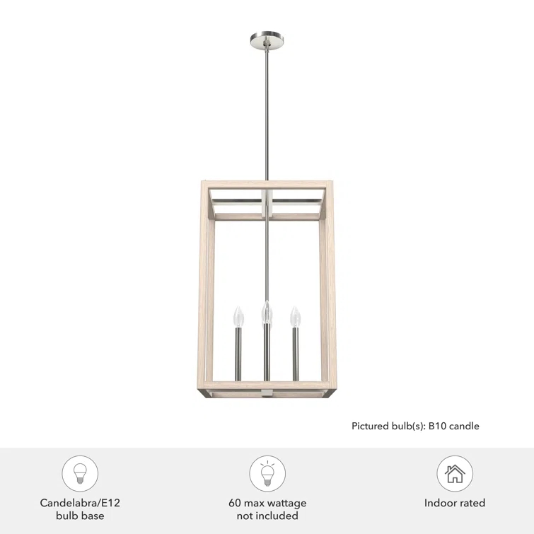 Hunter 18 Inch Squire Manor 4 Light Pendant Ceiling Light Fixture
