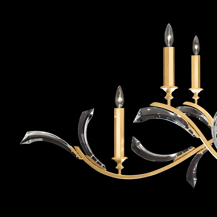 Beveled Arcs 6 - Light Tiered Chandelier