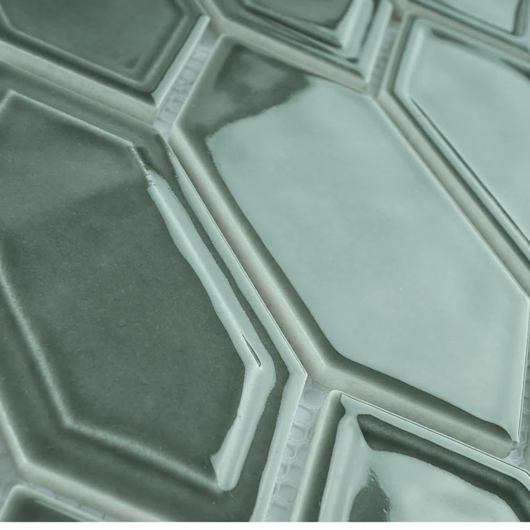 Bianca 2" x 4" Glass Grid Mosaic Wall Tile
