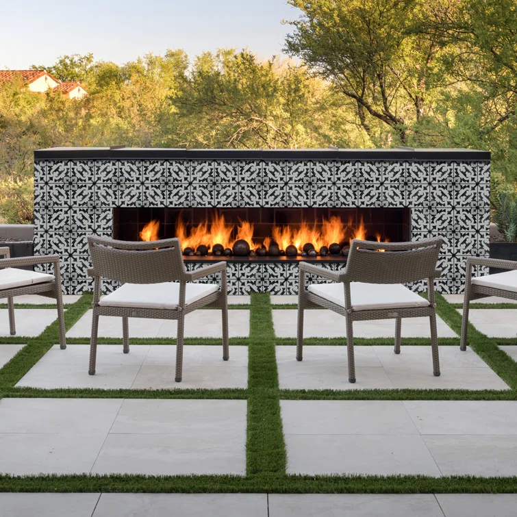 Amara 8" x 8" Encaustic Look Matte Porcelain Floor & Wall Tile