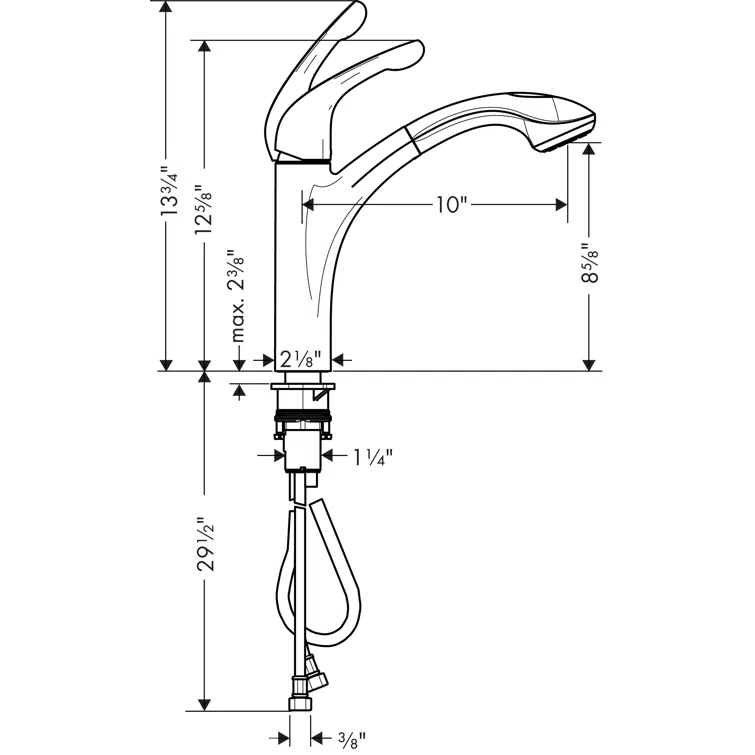 Allegro E Single Handle Kitchen Faucet