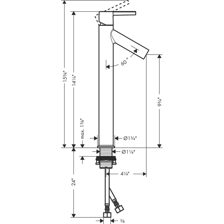 Starck Single Hole Faucet Single-handle Bathroom Faucet