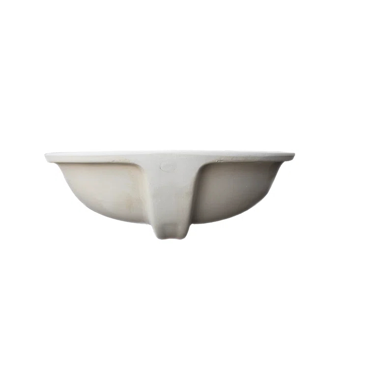 Wells Sinkware Rhythm Series 15.75'' Ceramic Oval Bathroom Sink with Overflow