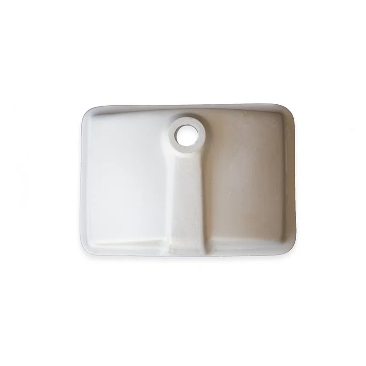 Wells Sinkware Rhythm Series 14.5'' Ceramic Rectangular Bathroom Sink with Overflow