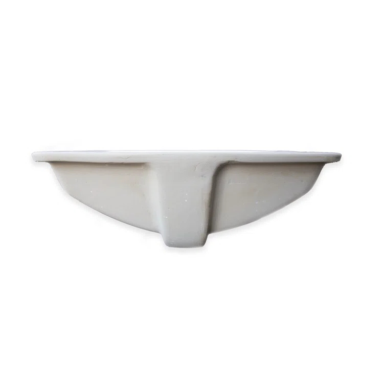 Wells Sinkware Rhythm Series 14.5'' Ceramic Rectangular Bathroom Sink with Overflow