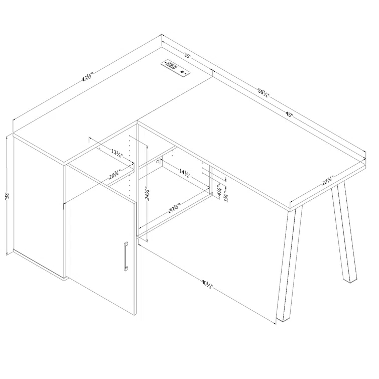 Zolten L-Shape Desk