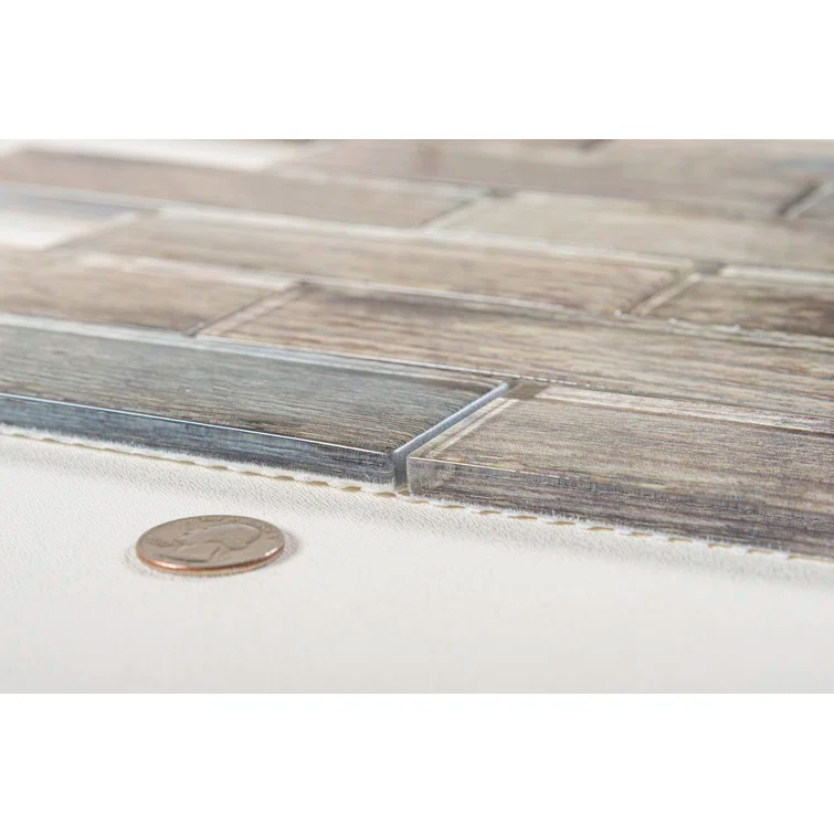 Migdal 2'' x 6'' Glass Brick Joint Mosaic Kitchen Backsplash, Bathroom, Shower, Wall and Floor Tile