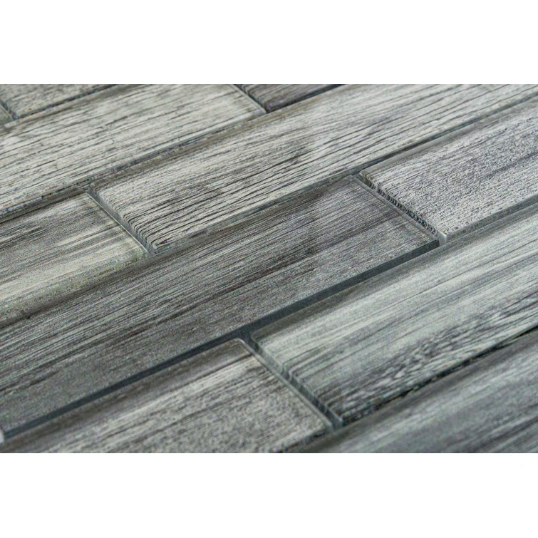 Migdal 2'' x 6'' Glass Brick Joint Mosaic Kitchen Backsplash, Bathroom, Shower, Wall and Floor Tile
