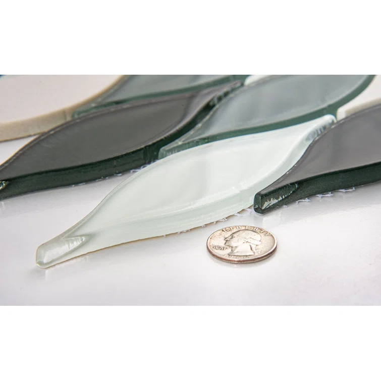 Zeille Glass and Metal Arabesque Mosaic Kitchen Backsplash, Bathroom, Shower, Wall and Floor Tile