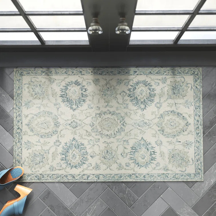 Aden Oriental Hand-Hooked Wool Area Rug