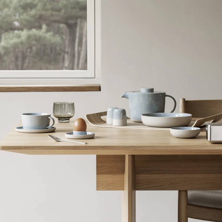Blomus SABLO Ceramic Tea Cups & Saucers (Set of 2)