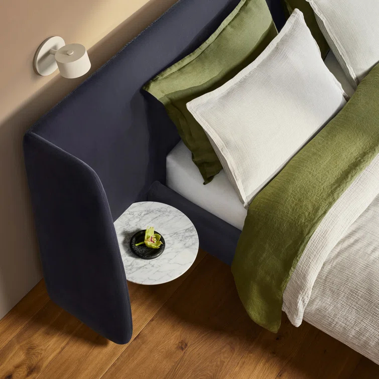 Hunker Upholstered Panel Bed