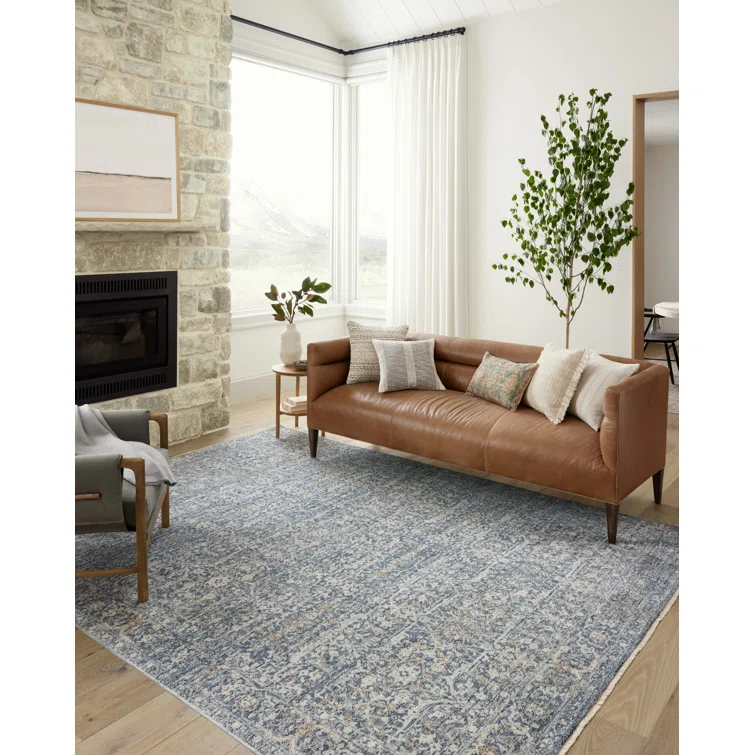 Angela Rose x Loloi Blake Denim / Taupe Area Rug