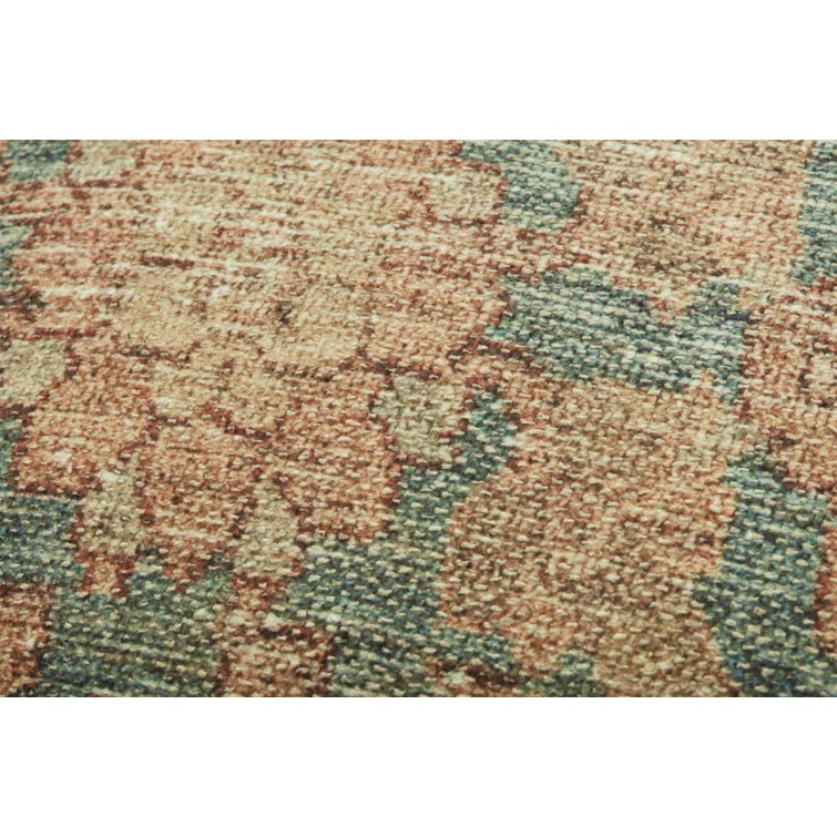 Angela Rose X Loloi Clay Teal / Terracotta Pillow
