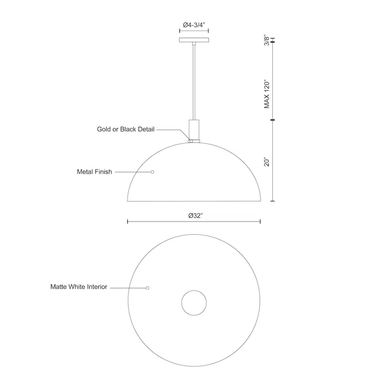 Archibald 1 - Light Single Pendant