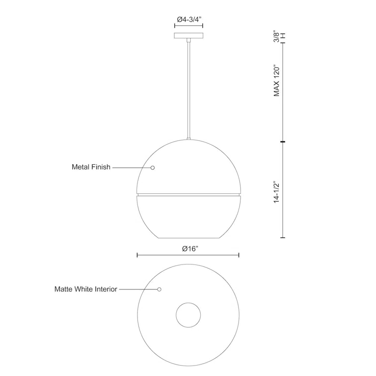1 - Light Single Pendant