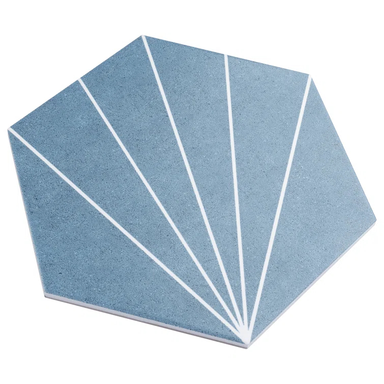 Merola Tile Aster 9" x 10" Porcelain Patterned Wall & Floor Tile