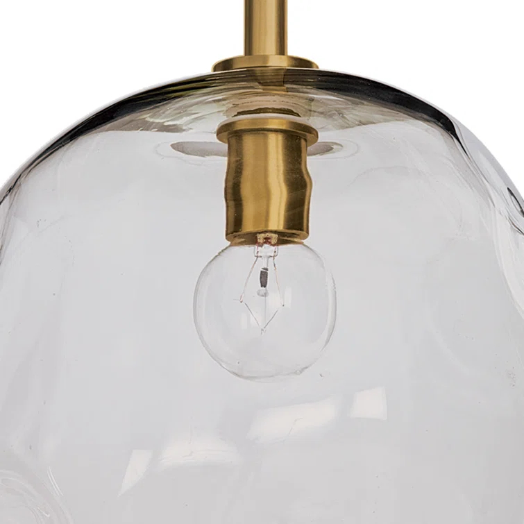 Molten Pendant with Smoke Glass