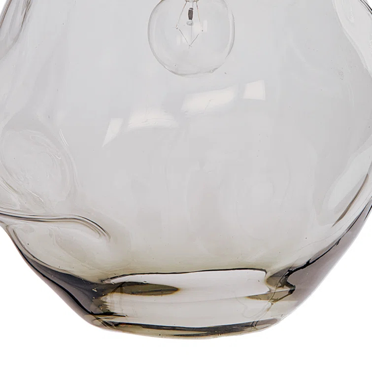 Molten Pendant with Smoke Glass