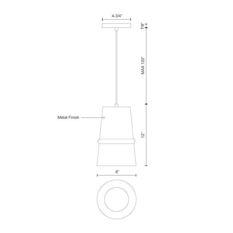 Kuzco Lighting 1 - Light Single Pendant