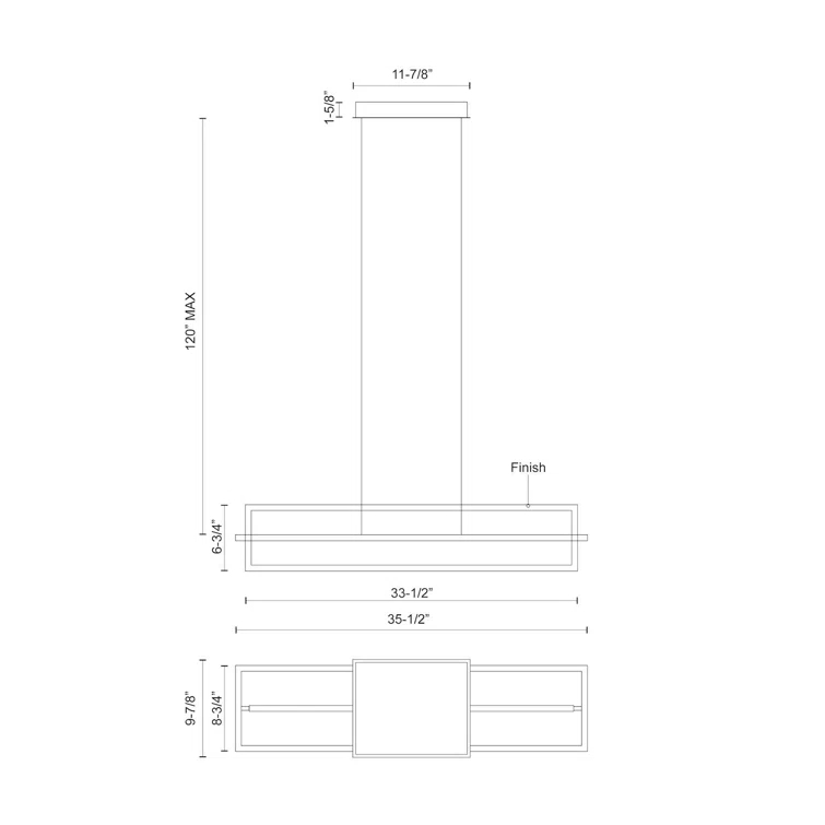 Mondrian 2 - Light LED Kitchen Island Pendant