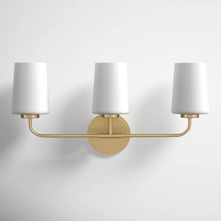 Fitz 3 Light Frosted Dimmable Vanity Light