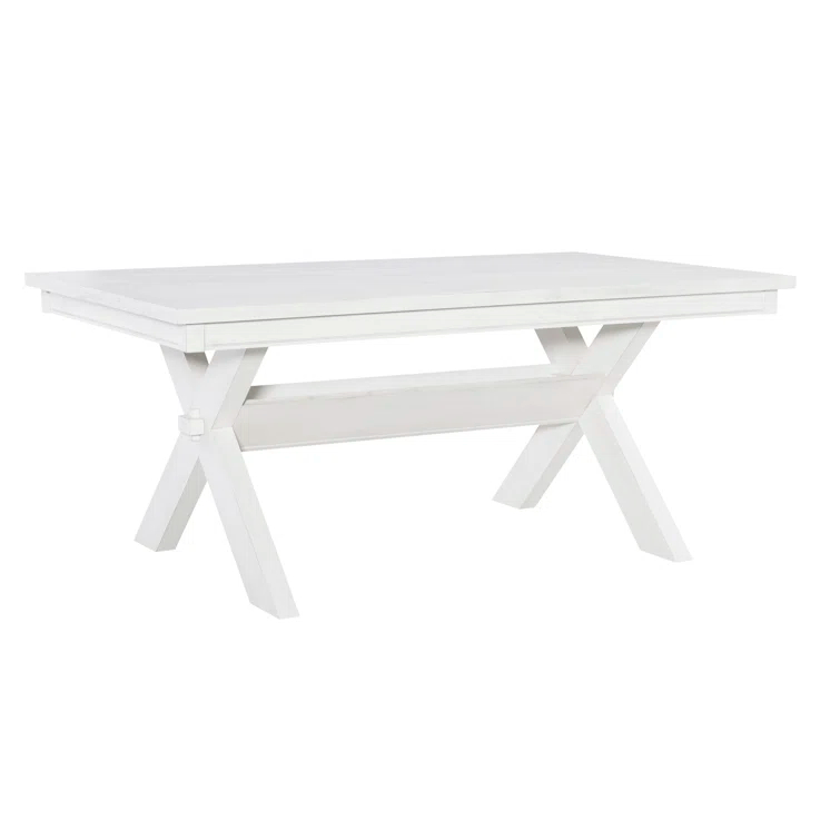 Kelly Clarkson Home Gigi 70" Solid Wood Farmhouse Trestle Base Dining Table