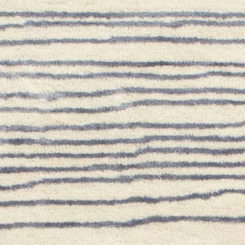 Striae Pewter Blue Hand Tufted Wool Rug