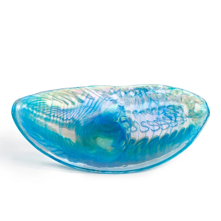 Park Hill Collection Amalfi Murano Glass Decorative Plate 1