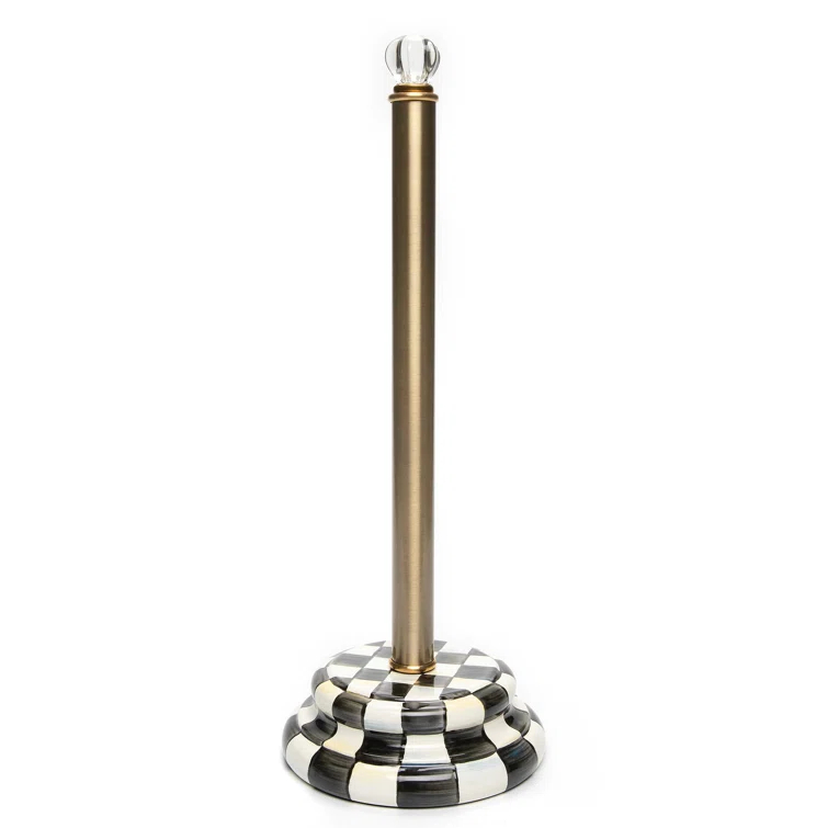 MacKenzie-Childs 89617-40 Courtly Check® Check Toilet Tissue Storage