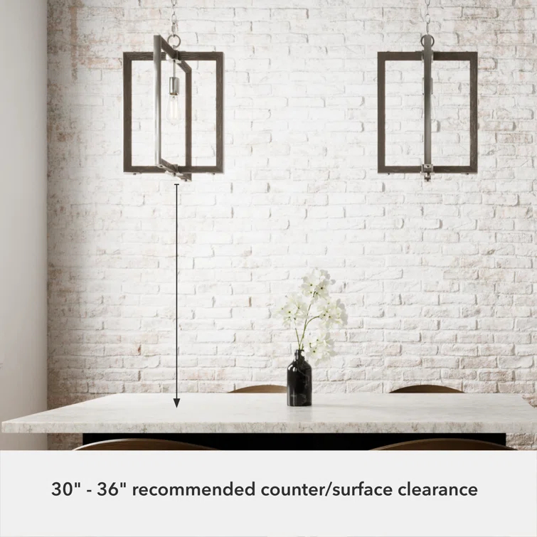 Woodburn 1 - Light Single Geometric Pendant