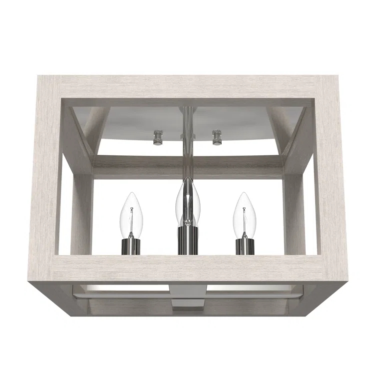 Hunter Fan Squire Manor 4 Light Flush Mount Ceiling Light Fixture
