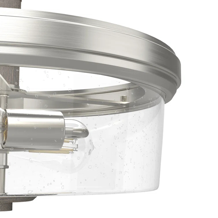 River Mill 2 Light 15" Semi Flush Mount