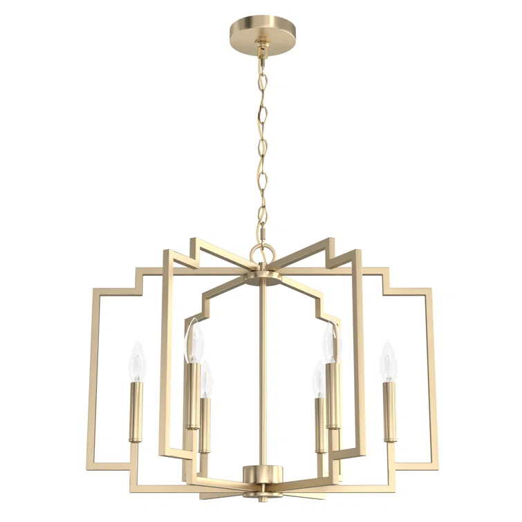 Hunter 30 Inch Zoanne 6 Light Chandelier Ceiling Light Fixture