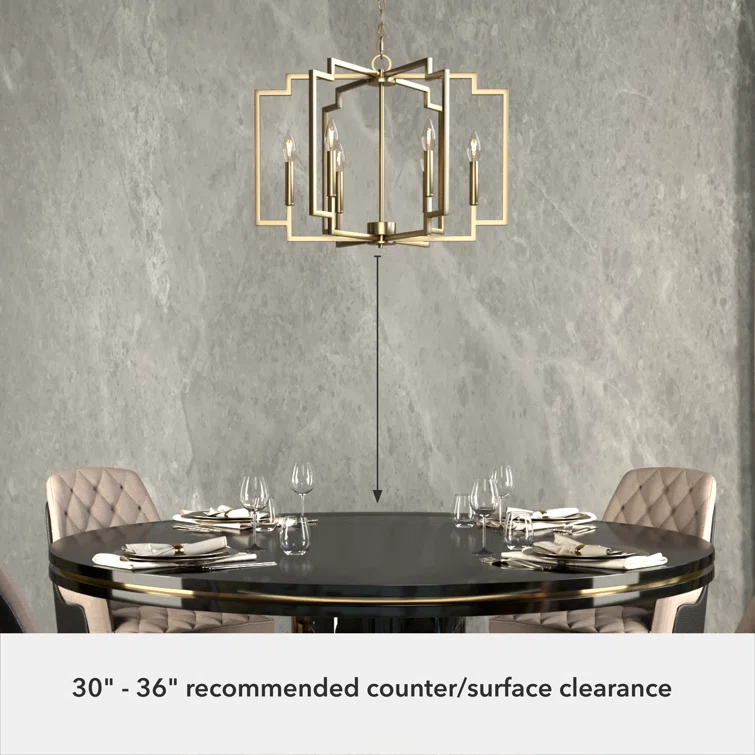 Hunter 30 Inch Zoanne 6 Light Chandelier Ceiling Light Fixture