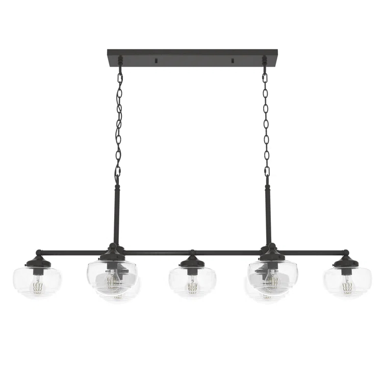 Saddle Creek 7 - Light Kitchen Island Linear Pendant